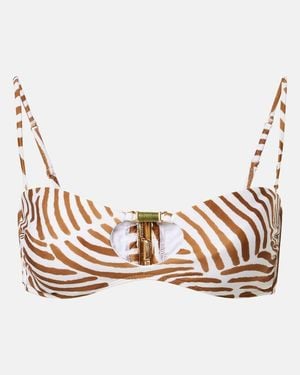 ViX Bedrucktes Bikini-Oberteil Pam - Natur