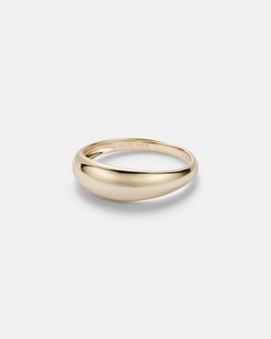 PERSÉE Ring Dome Aus 18Kt Gelbgold - Weiß