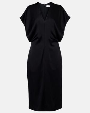 Stella McCartney Satin Midi Dress - Black
