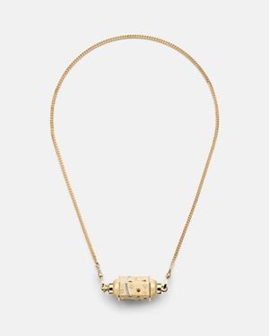 Marie Lichtenberg Milky Way 18Kt Locket Necklace With Diamonds And Rubies - Metallic
