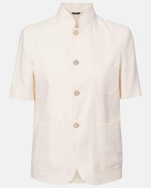 Loro Piana Linen And Wool Shirt - Natural