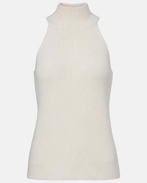 Lisa Yang Freya Knitted Cashmere Tank Top - White