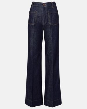 Victoria Beckham Alina Wide-Leg Jeans - Blue