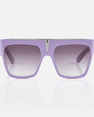 Jacques Marie Mage X Evangelie Smyrniotaki Selini Flat-Brow Sunglasses - Purple