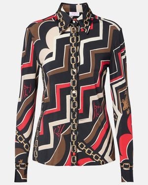 PUCCI Istrice Satin Jersey Shirt - Red