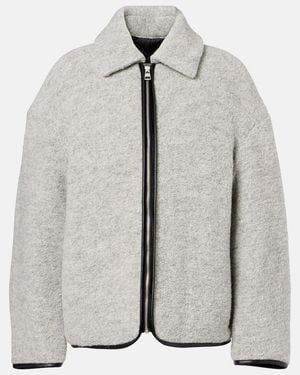 JW Anderson Wool And Cotton-Blend Jacket - Grey
