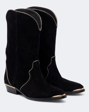 Isabel Marant Botas Cowboy Elbini De Ante - Negro