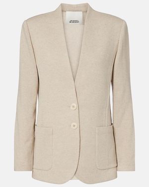 Isabel Marant Olivia Wool-Blend Jacket - Natural