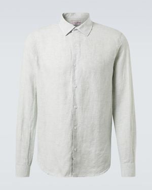 Orlebar Brown Giles Linen Shirt - White
