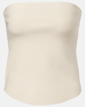 Jonathan Simkhai Shawn Rayon-Blend Tube Top - Natural