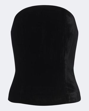Roland Mouret Velvet Corset - Black