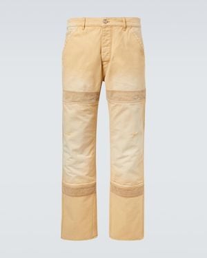 Wales Bonner Sierra Cotton Canvas Straight Trousers - Natural