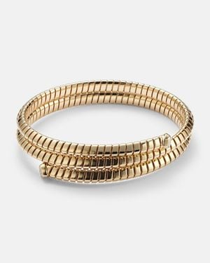 Marina B Trisolina Triple 18Kt Bangle With Diamonds - Metallic