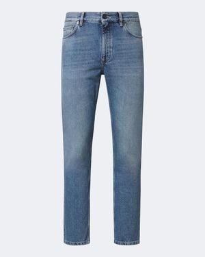 ZEGNA Mid-Rise Slim Jeans - Blue