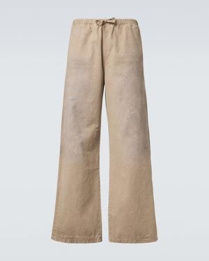 Acne Studios Weite Hose Aus Baumwoll-Twill - Natur