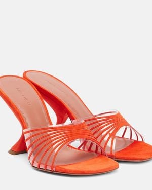 AMINA MUADDI Mookie 90 Mules - Red