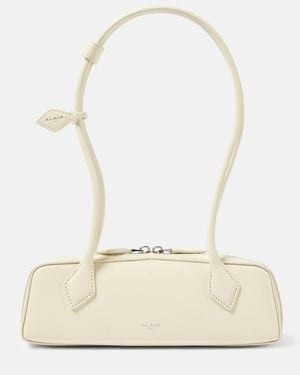 Alaïa Le Teckle Small Leather Shoulder Bag - White