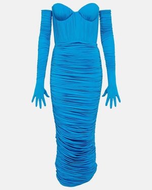 Alex Perry Strapless Sweetheart Minidress - Blue