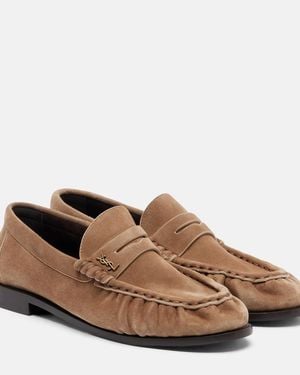 Saint Laurent Mocasines Penny Le Loafer De Ante - Marrón