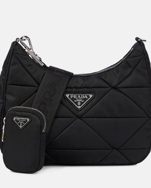 Prada Schultertasche Aus Re-Nylon - Schwarz