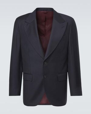 Rubinacci Blazer Aus Schurwolle - Blau