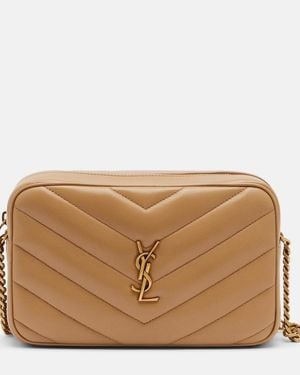 Saint Laurent Loulou Medium Leather Camera Bag - Brown