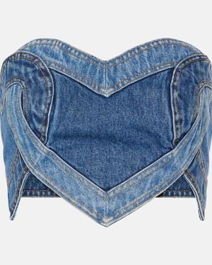 Area Top Aus Denim - Blau