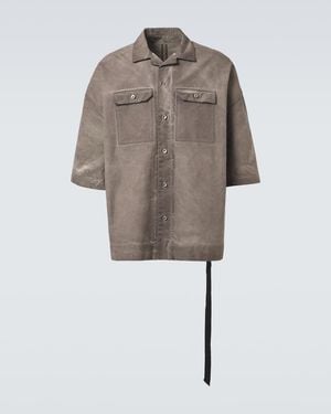 Rick Owens Drkshdw Magnum Tommy Cotton Shirt - Natural