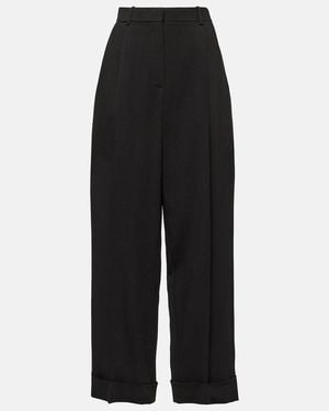 The Row High-Rise Wide-Leg Pants - Black