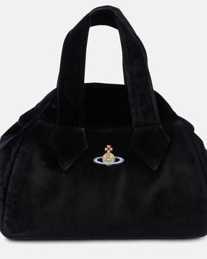 Vivienne Westwood Schultertasche Archive Medium Aus Samt - Schwarz