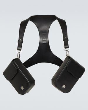 Amiri Leather Harness Bag - Black