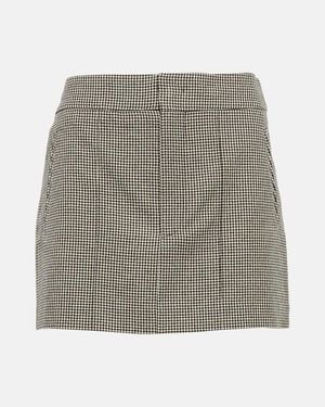 Isabel Marant Licoba Crepe Miniskirt - Gray