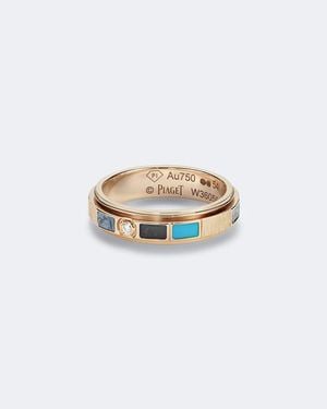 Piaget Possession Vibrant Palace 18Kt Rose Ring With Gemstones - White