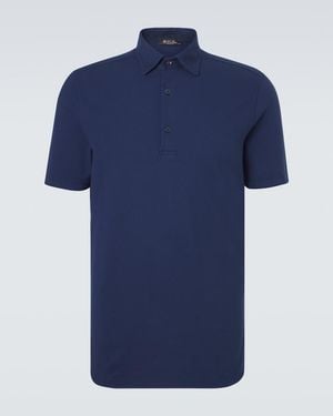 Loro Piana Polohemd Brenna Aus Baumwoll-Pique - Blau