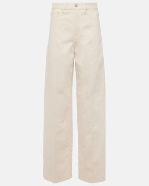 TOTEME High-Rise Wide-Leg Jeans - Natural