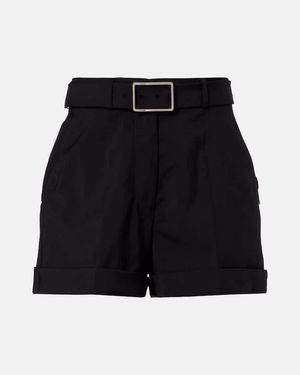 Sportmax Shorts Ghiera Aus Schurwolle - Blau