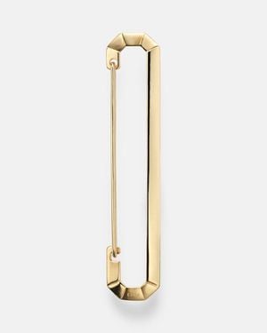 Eera Pendiente Individual New York Big De Oro De 18 Ct - Metálico