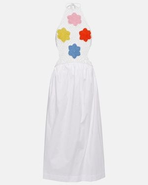 STAUD Kaylee Halterneck Maxi Dress - White