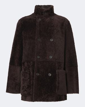 Arma Wendbarer Mantel Caleb Aus Shearling - Schwarz