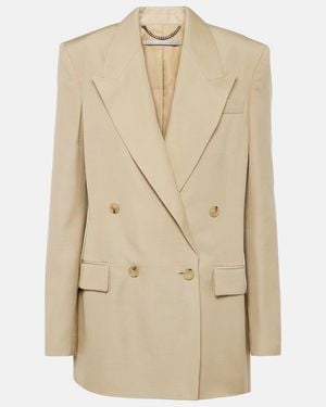 Stella McCartney Double-Breasted Blazer - Natural