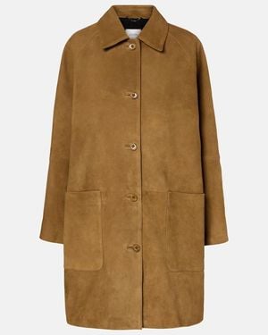 Dorothee Schumacher Soft Touch Suede Coat - Natural