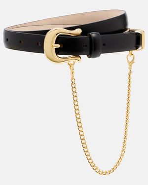 DEHANCHE Luzia Leather Belt - Black