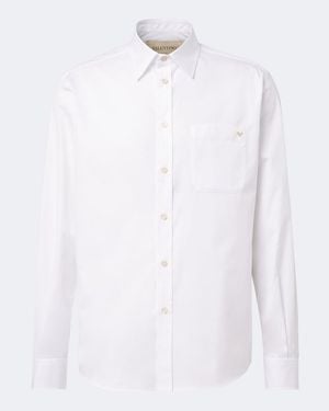Valentino Vgold Cotton Oxford Shirt - White