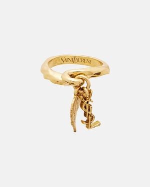 Saint Laurent Cassandre Ring - Metallic