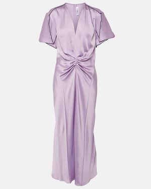 Victoria Beckham Midi Dresses - Purple