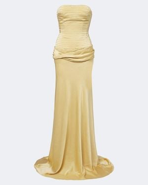 Marmar Halim Robe Aus Satin - Mettallic