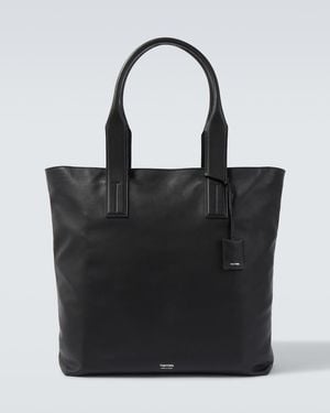 Tom Ford Tote Bag Aus Leder - Schwarz