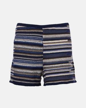 Proenza Schouler Label Jenna Knitted Shorts - Blue