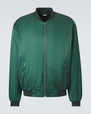 A.PRESSE Cotton-Blend Bomber Jacket - Green