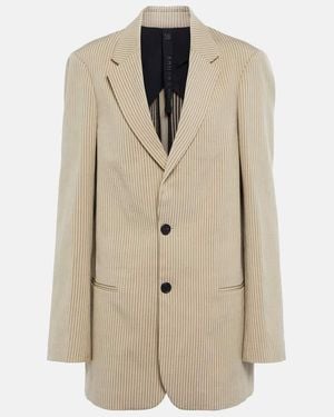 Petar Petrov Isaac Striped Cotton-Blend Blazer - Natural